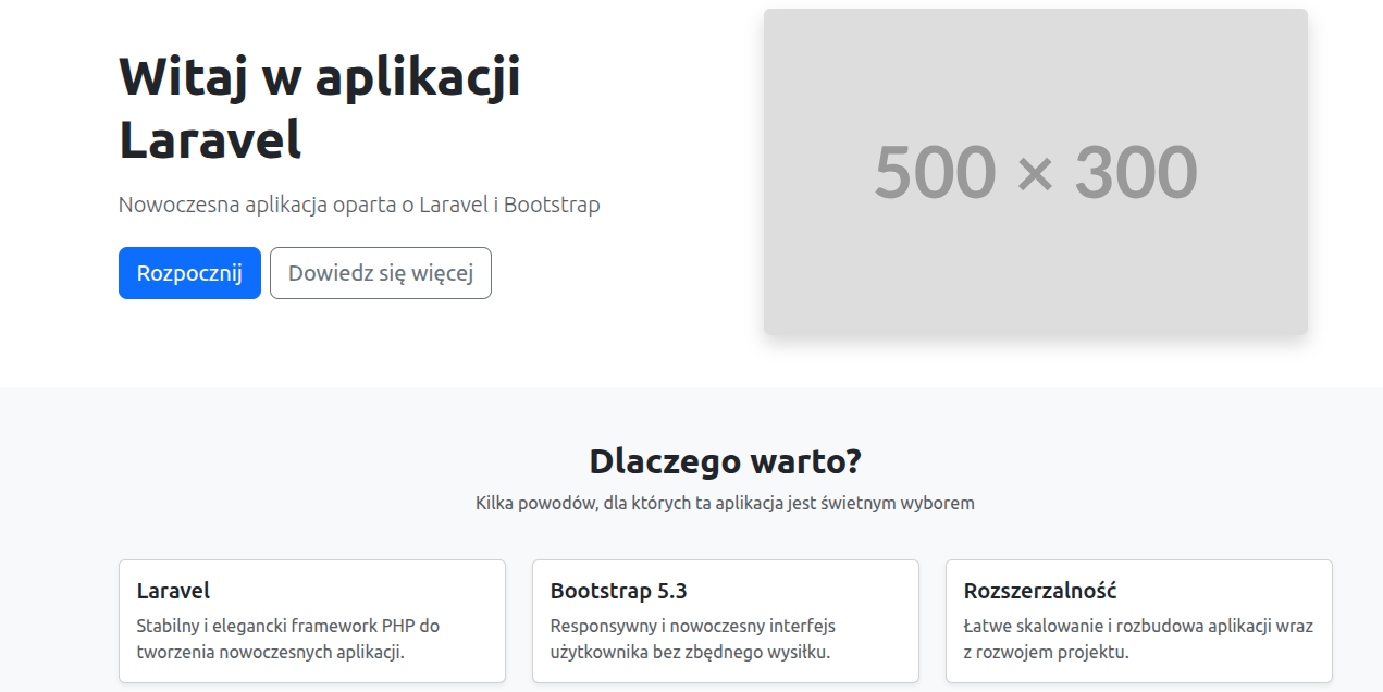 Wizualizacja tematu LvbmCMS  nowoczesny CMS oparty na Laravel i Markdown